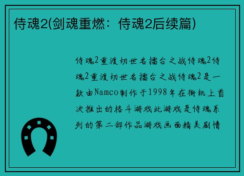 侍魂2(剑魂重燃：侍魂2后续篇)